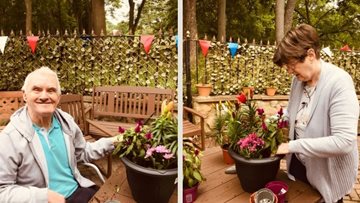 Durham care home Residents prepare garden for the summer